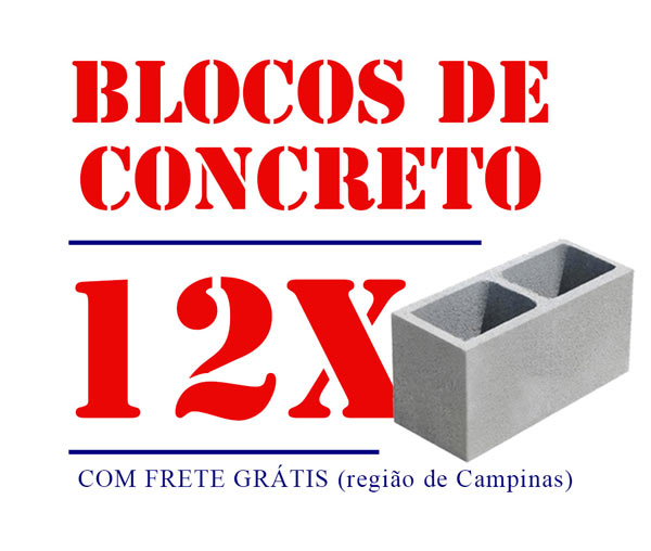 Promoção de Blocos de Concreto Campinas